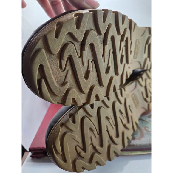 KHOMBU Nordic 2 Snow Boots Womens Size 10 Brown Suede Rubber Winter Faux Fur - Picture 11 of 13